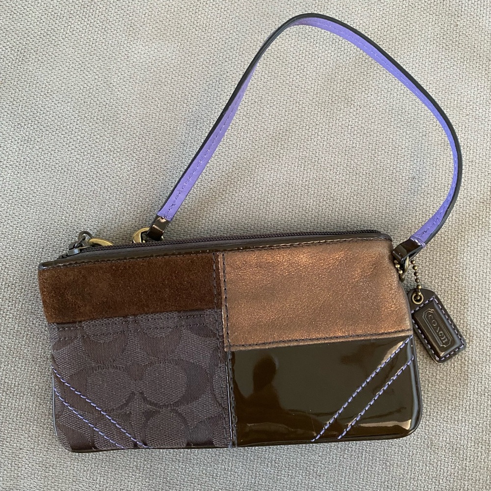Coach Patchwork Wristlet